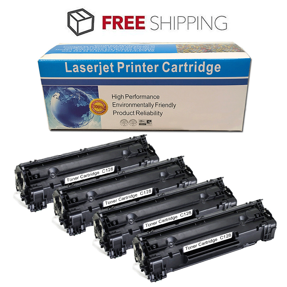 4-Pk/Pack Toner Cartridge for Canon 128 ImageCLASS D530 D550 MF4770n MF4880dw