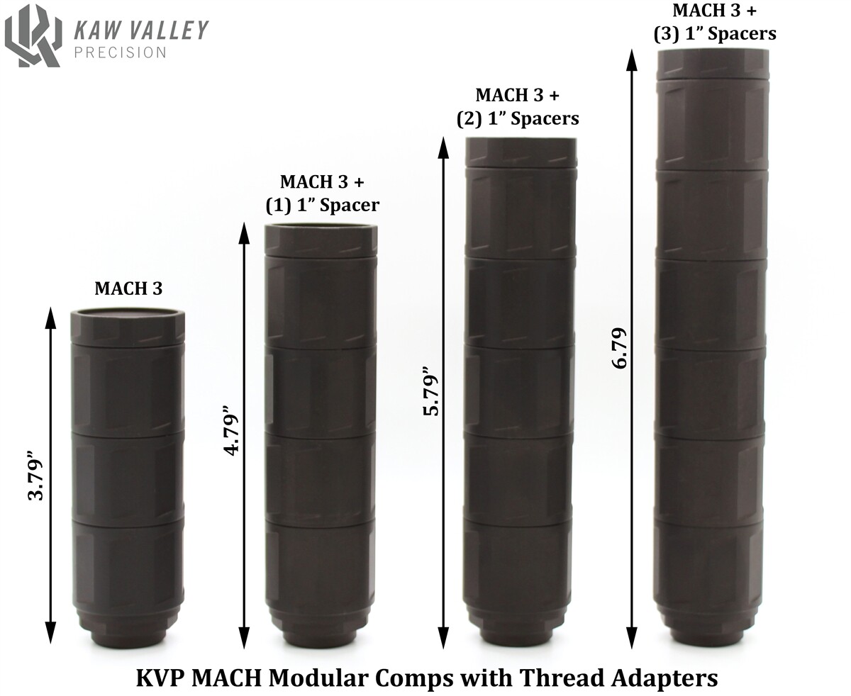 Kaw Valley Precision MACH 3 Modular Linear Comp 1" Spacer