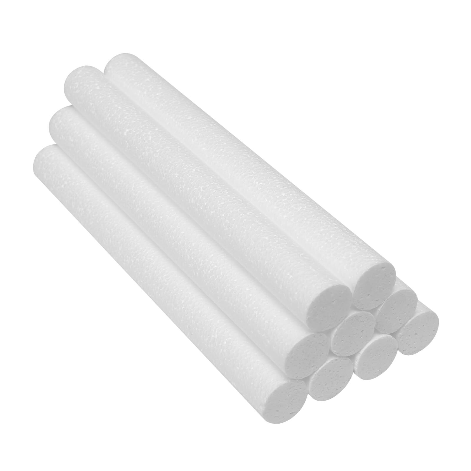 9 Pack 0.9x10 Inch Foam Cylinders for DIY Crafts Arts Modeling Projects