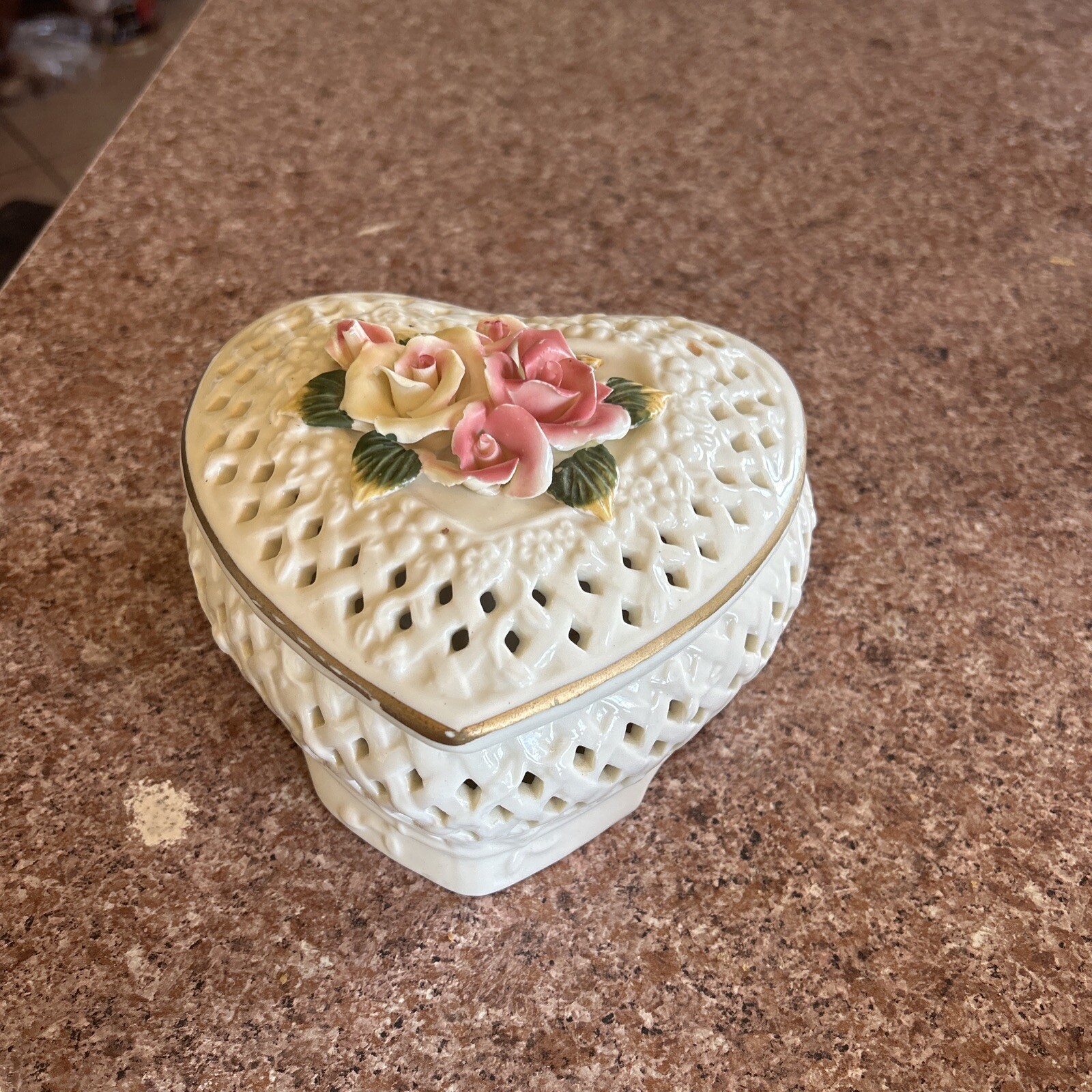 Heart Shape White Candy Dish/tinker Dish