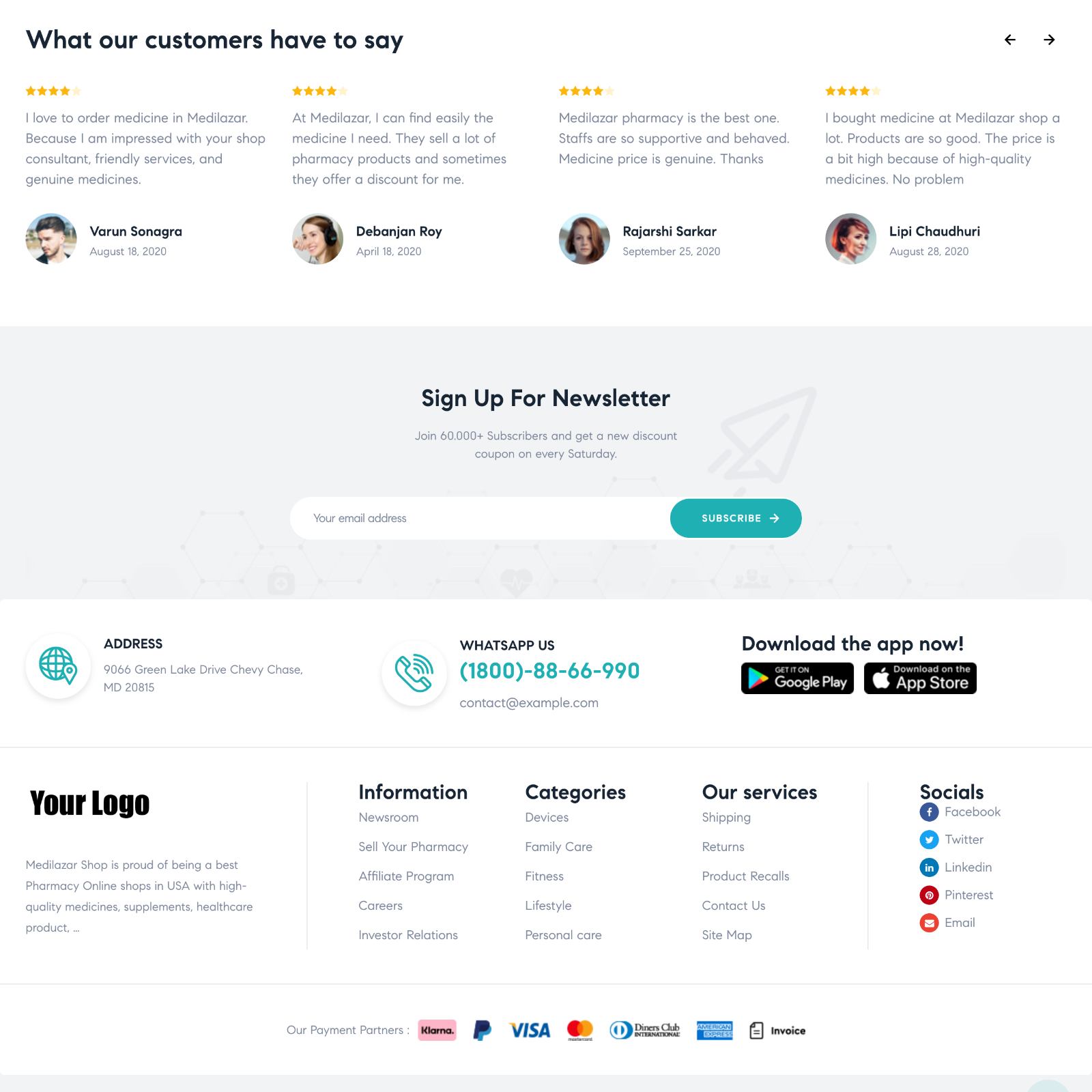 Pharmacy Store Website Design with Free 5GB VPS Web Hosting