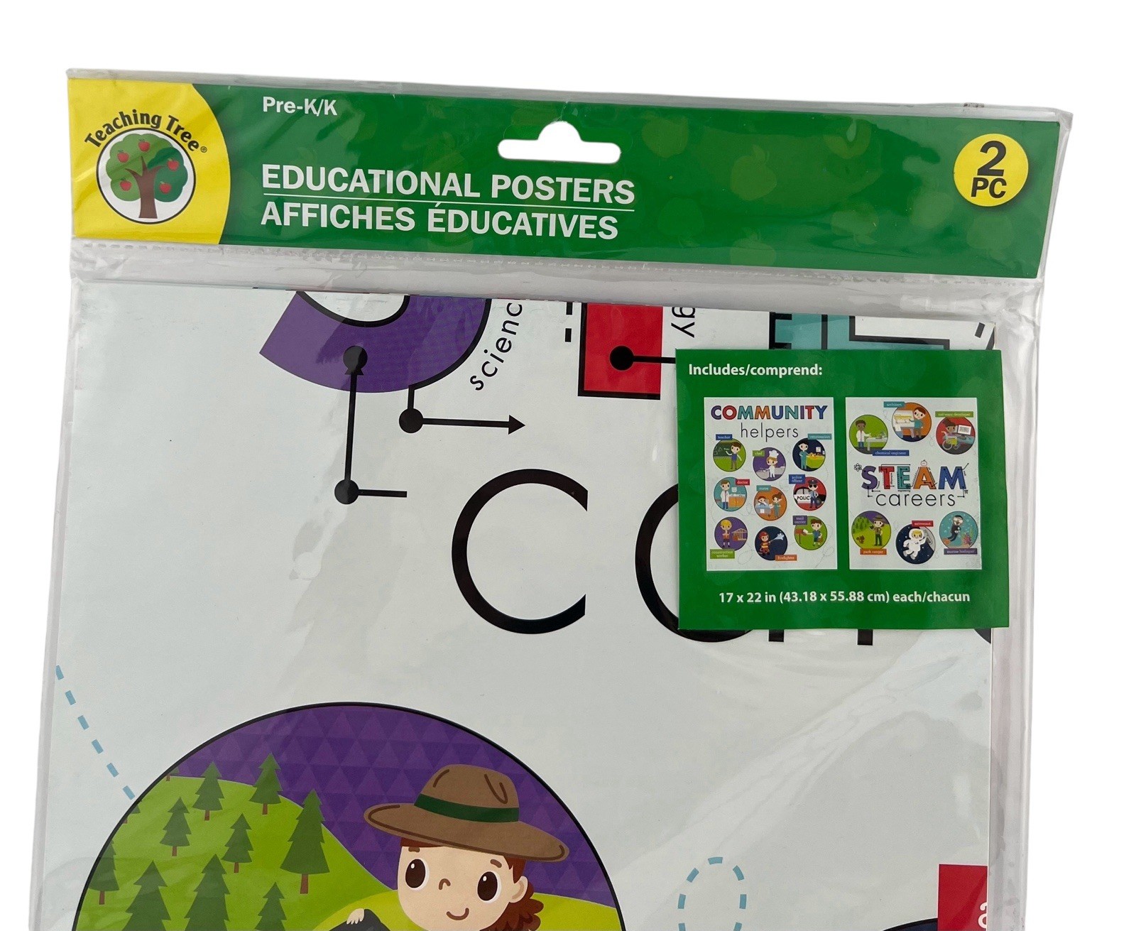 Teaching Tree Educational Posters Communy Helpers & STEAM Careers PreK/K