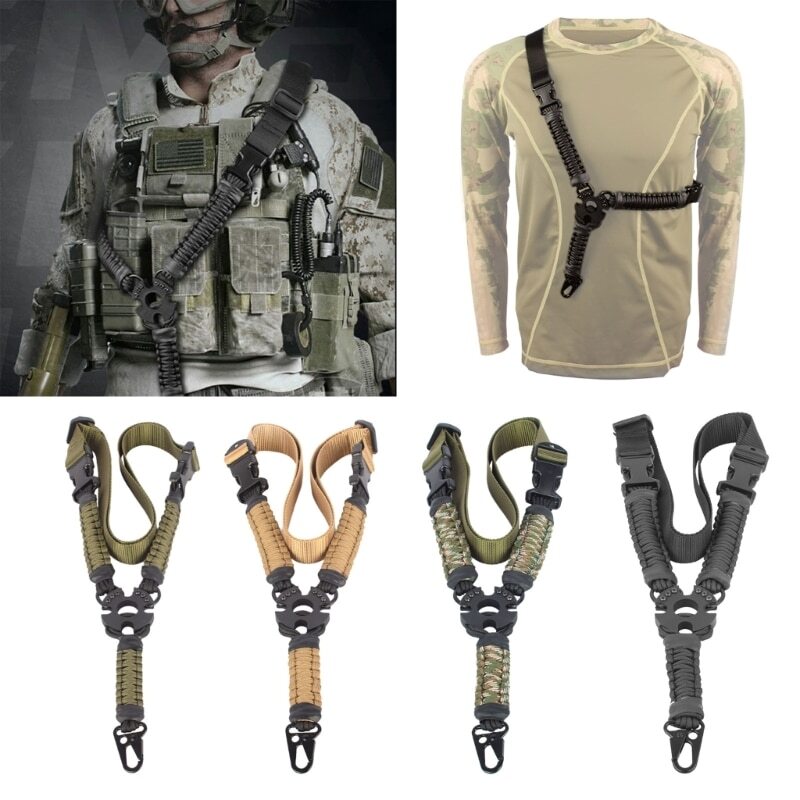 New Tactic Sling 3 Point Bungee Rifles Strapping Belt Three-Point Strap