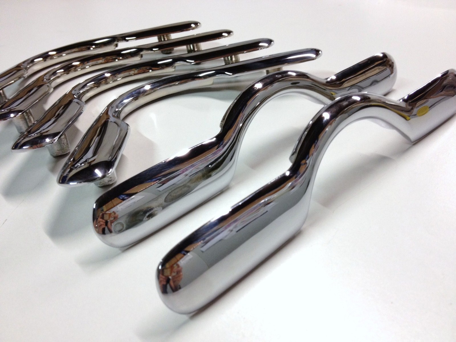 QUALITY SOLID Pool Snooker Table CHROME Pocket Brackets Heavy Boss Rounded