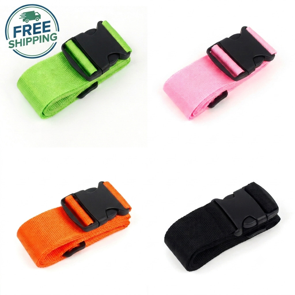 Adjustable Luggage Straps Heavy Duty Suitcase Baggage Belt Travel Tie Accessory