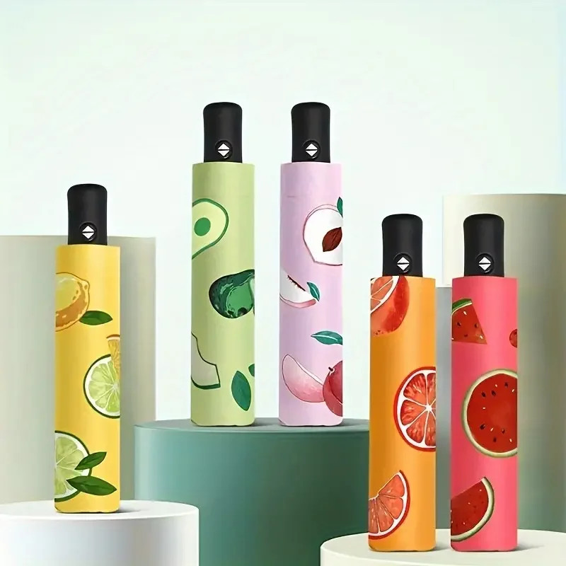 Umbrella Fruit Folding Fully Automatic Rain and Shine Dual Purpose Male and Fema