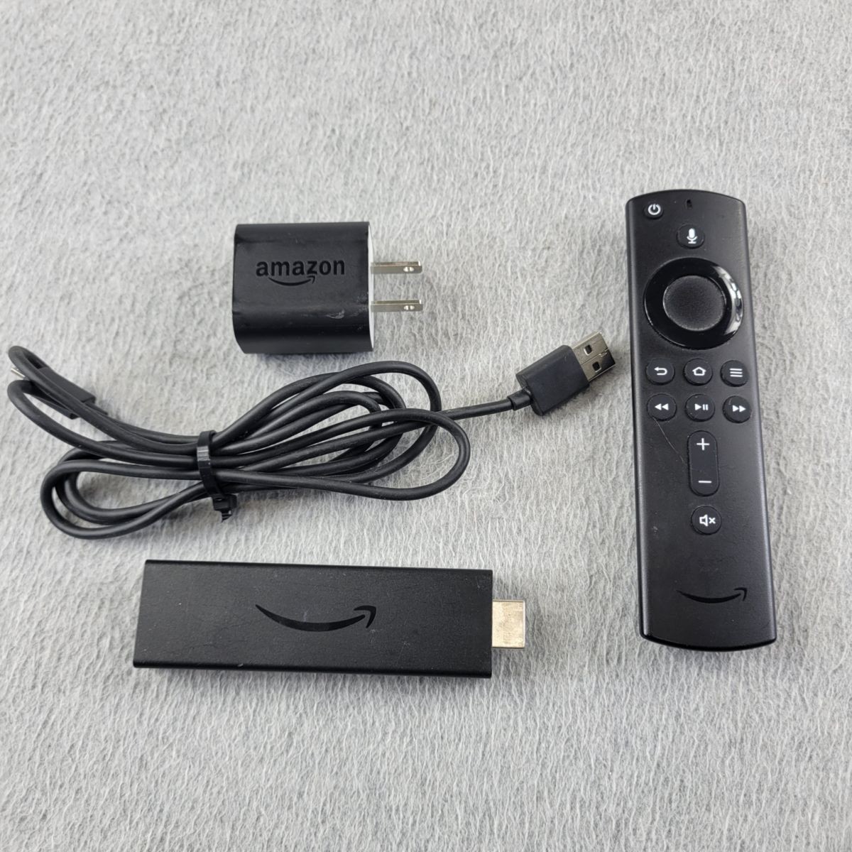 Amazon Fire TV Stick 4K E9L29Y Alexa Voice Remote HDMI USB Cable Power Adapter