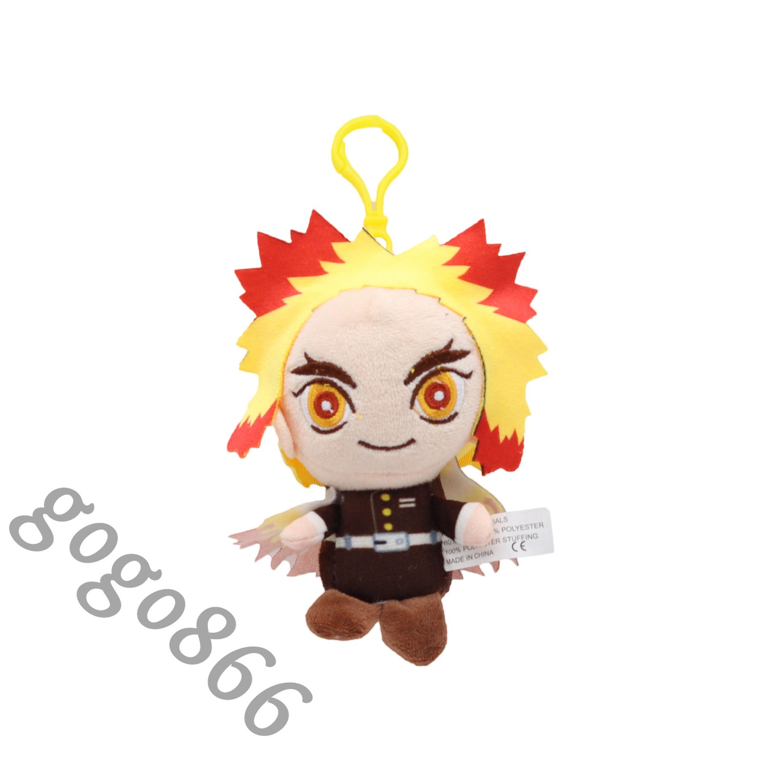 Demon Slayer Rengoku Kyoujurou Pendant Mini Plush Doll Original Stuffed Toy Gift