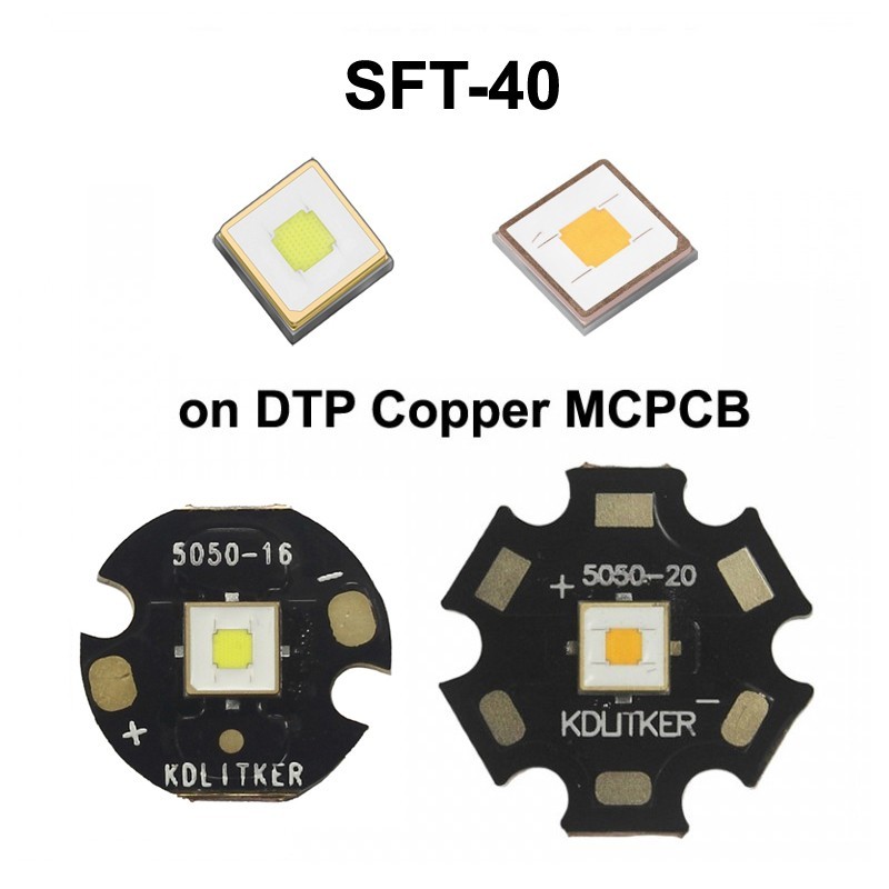 SFT-40 20W 3V 8A 2200 Lumens 6500K 5700K 5000K 3000K 2700K SMD 5050 LED
