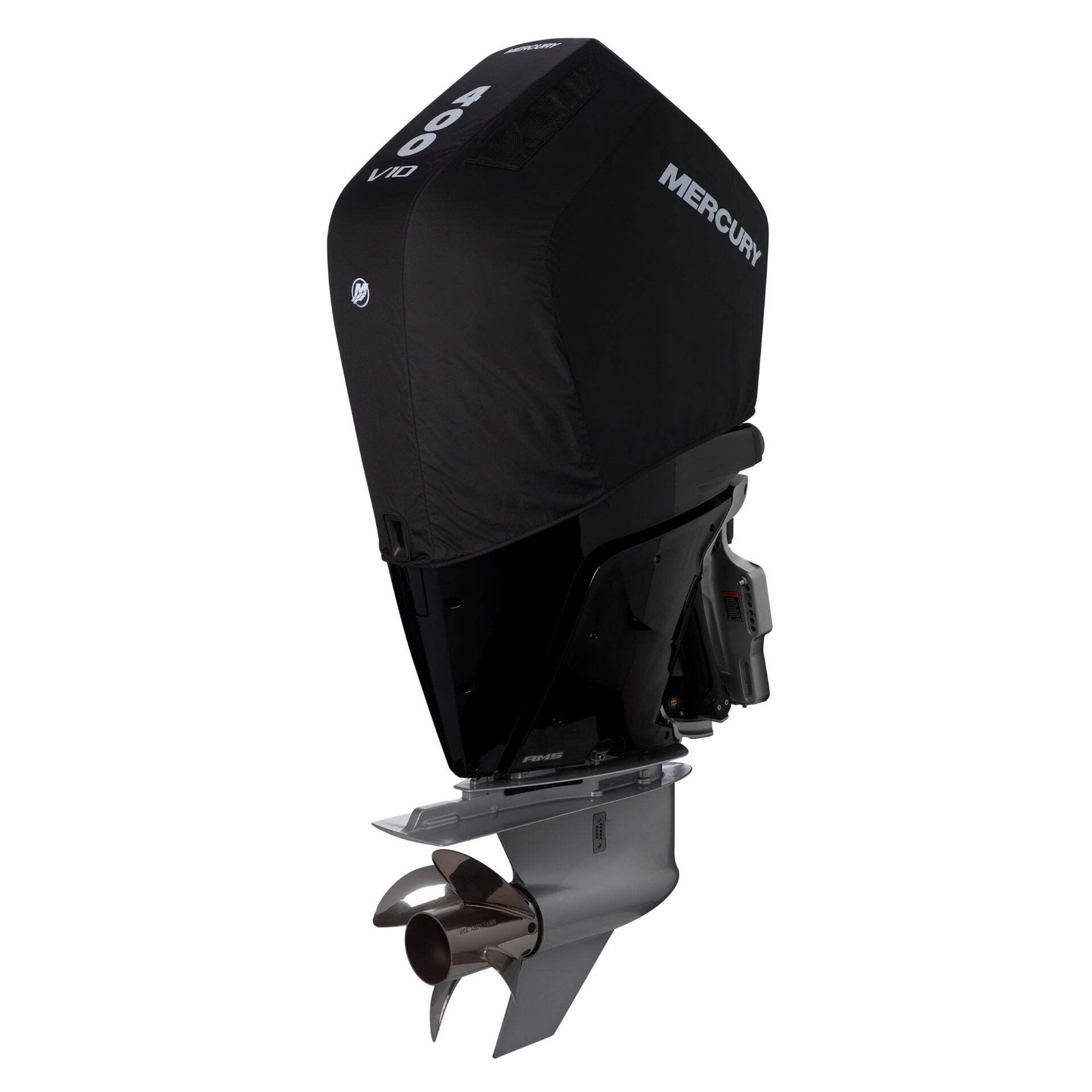 Mercury 8M0228526 Vented Splash Cover for 5.7L V10 400hp Verado, Black
