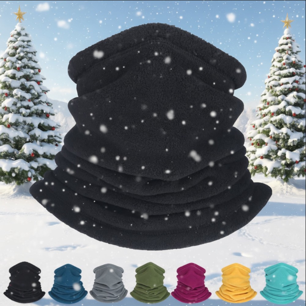 Winter Fleece Neck Warm Ski Face Mask for Men Women Cold Weather Skiing Running