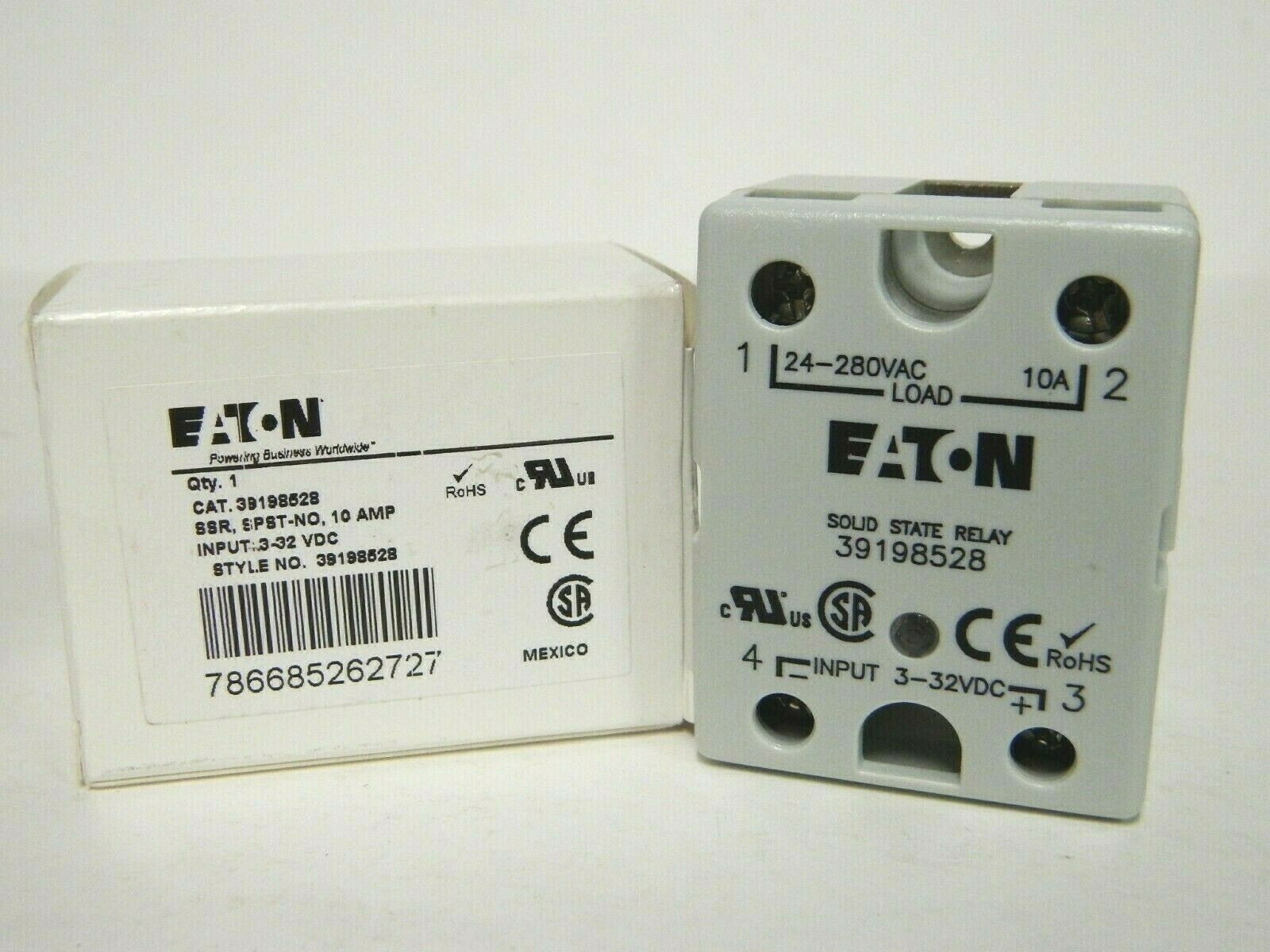 NEW Eaton 39198528 Solid State Relay 10A SPST for Ingersoll Rand Air Compressors