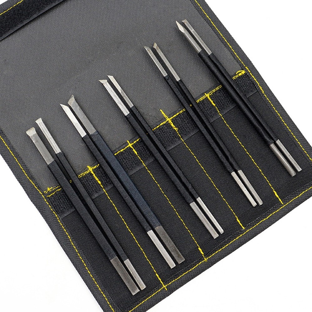Kit Carving tools Lovers Students Hand Wood Seal Lettering Art 10Pcs/set