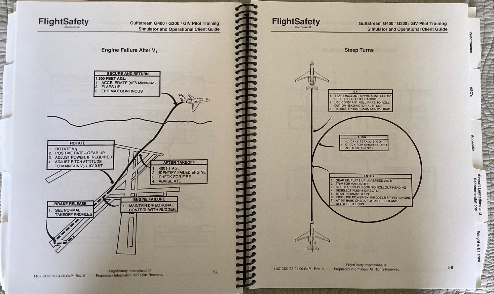 Gulfstream GIV Pilot Client Guide + Training Guide + Cockpit Poster FlightSafety