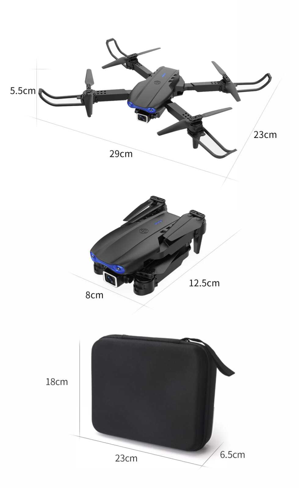 New RC Drone With 4K HD Camera WiFi FPV Foldable Quadcopter