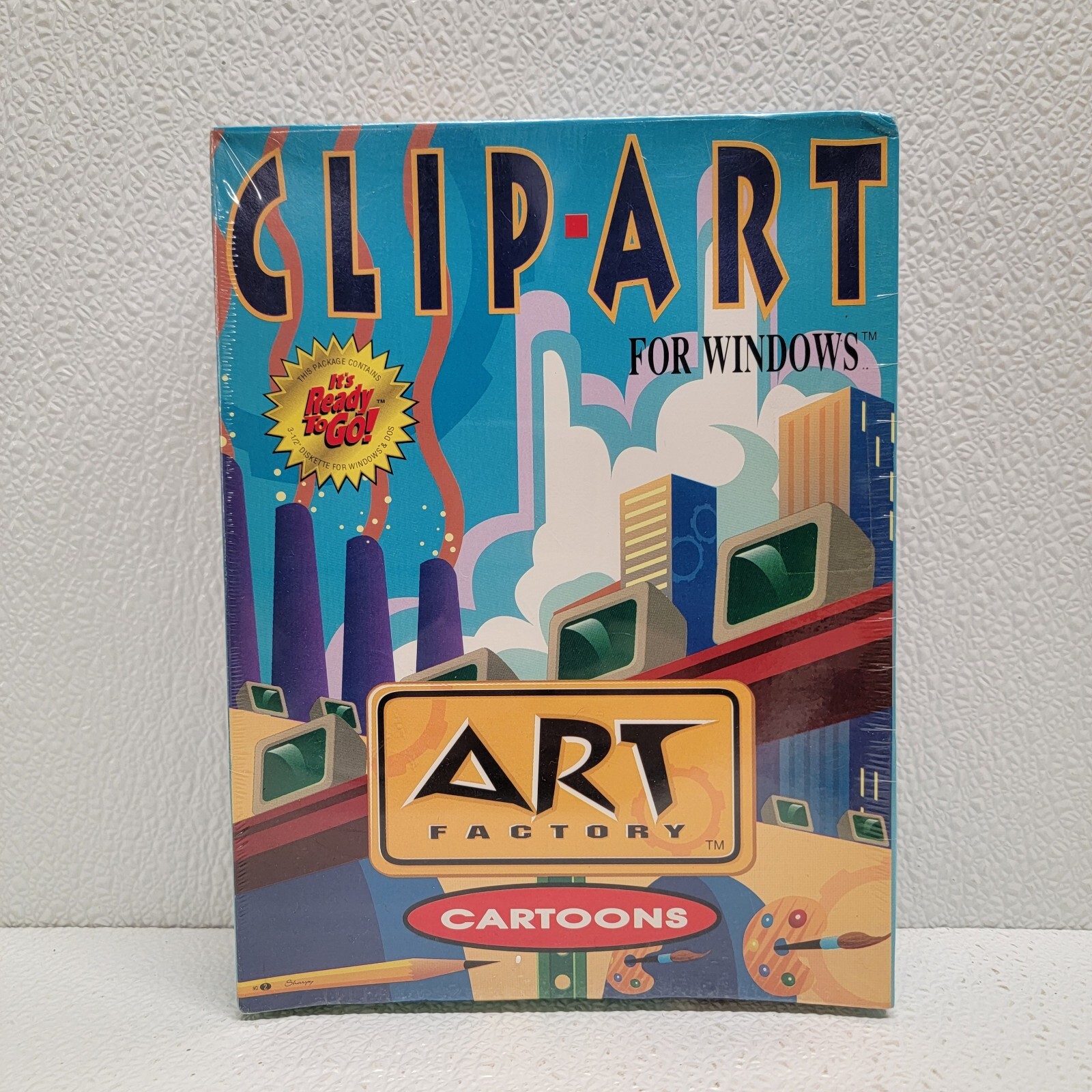 Vintage 1995 Art Factory Clip Art Cartoons 100 Images For Windows Floppy
