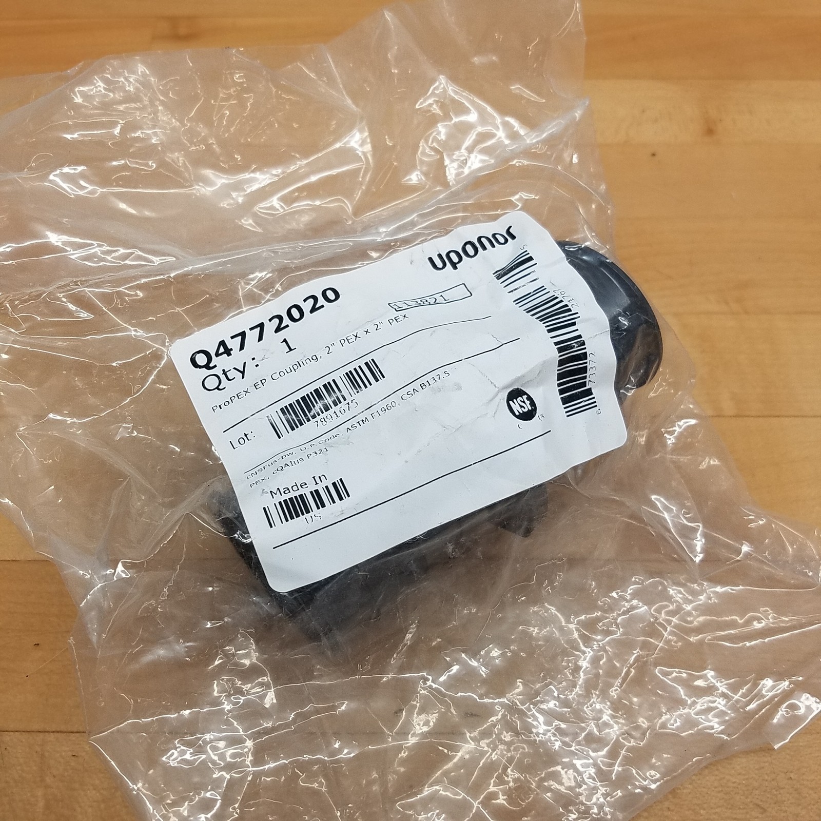 Uponor Q4772020 ProPEX EP Coupling, 2" PEX x 2" PEX - NEW