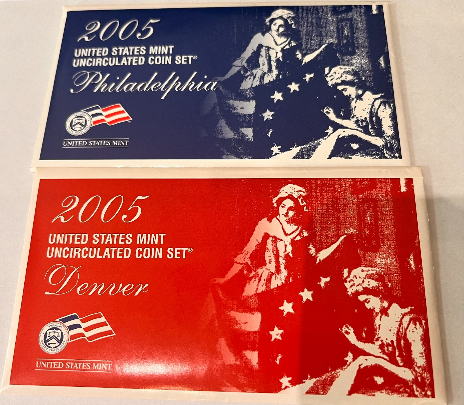 150 Sets - 2005 P & D US Mint Coin Set in NEVER OPENED US Mint Box ~ SEALED