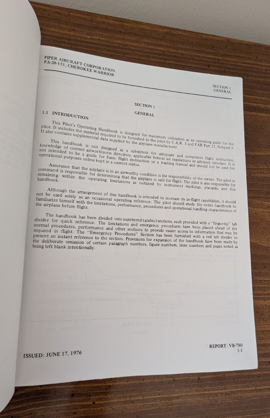 Piper Cherokee Warrior PA-28-151 Pilot's Information Manual