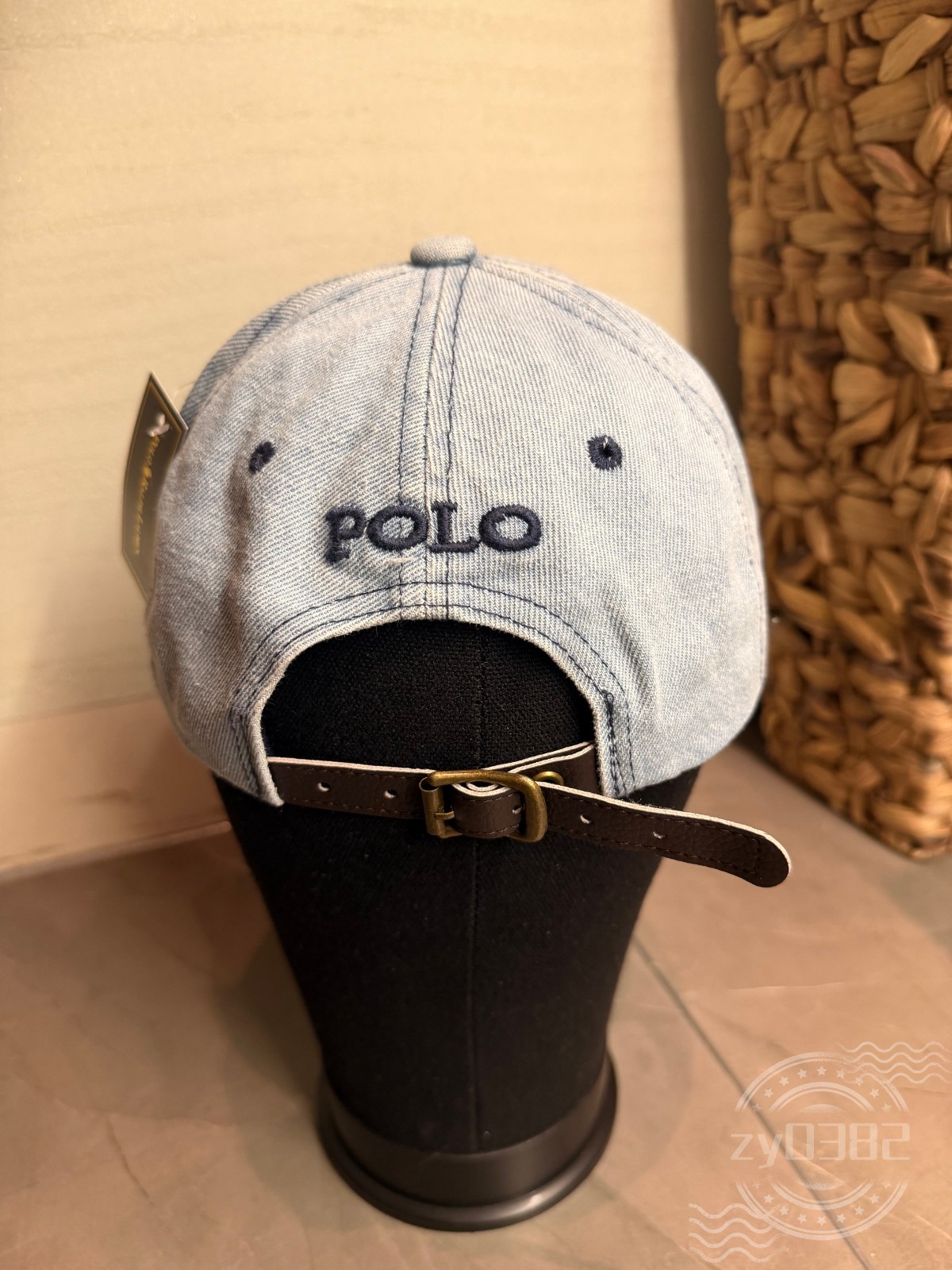 POLO Men's Adult Sport Casual Adjustable Denim Embroidered Baseball Cap Hat