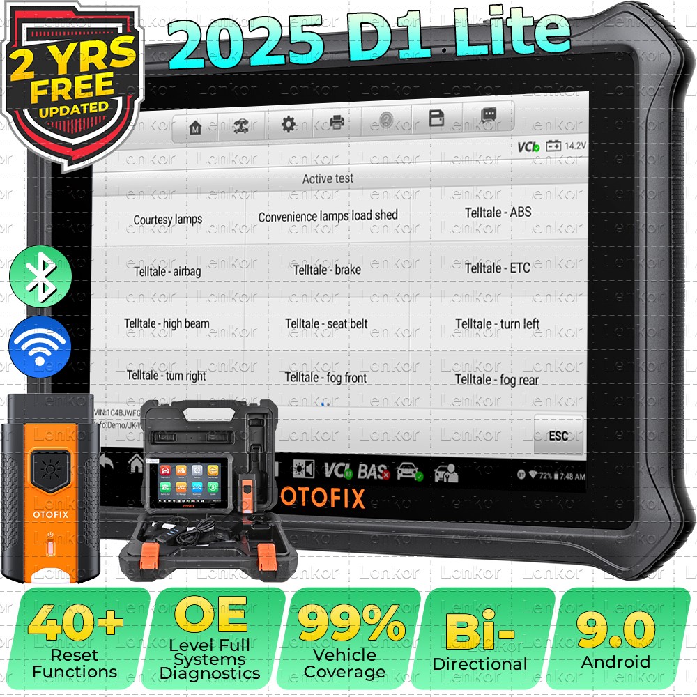 2025 OTOFIX D1 Lite Bidirectional Full System Diagnostic Tool Key Coding Scanner