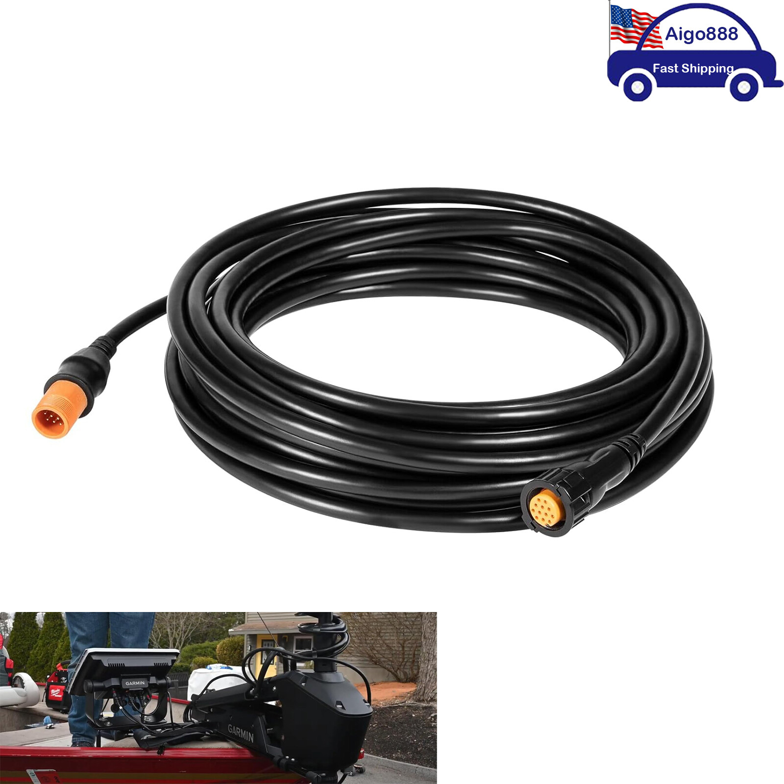 Extension Cable 010-11617-42 Fits for XID Transducers 12-pin 30 Feet (9meters)