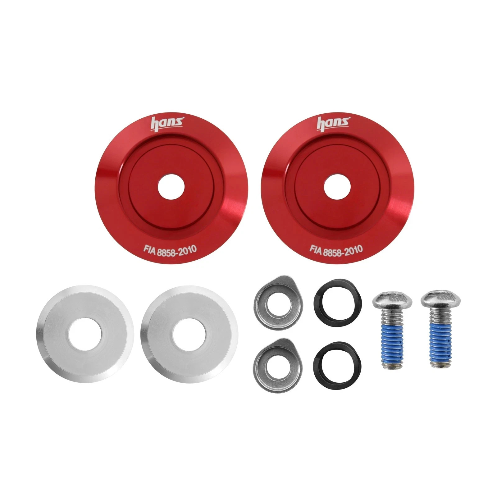 AK113111R Stilo AK113111R HANS Helmet Anchor Attachment - Red - Pair