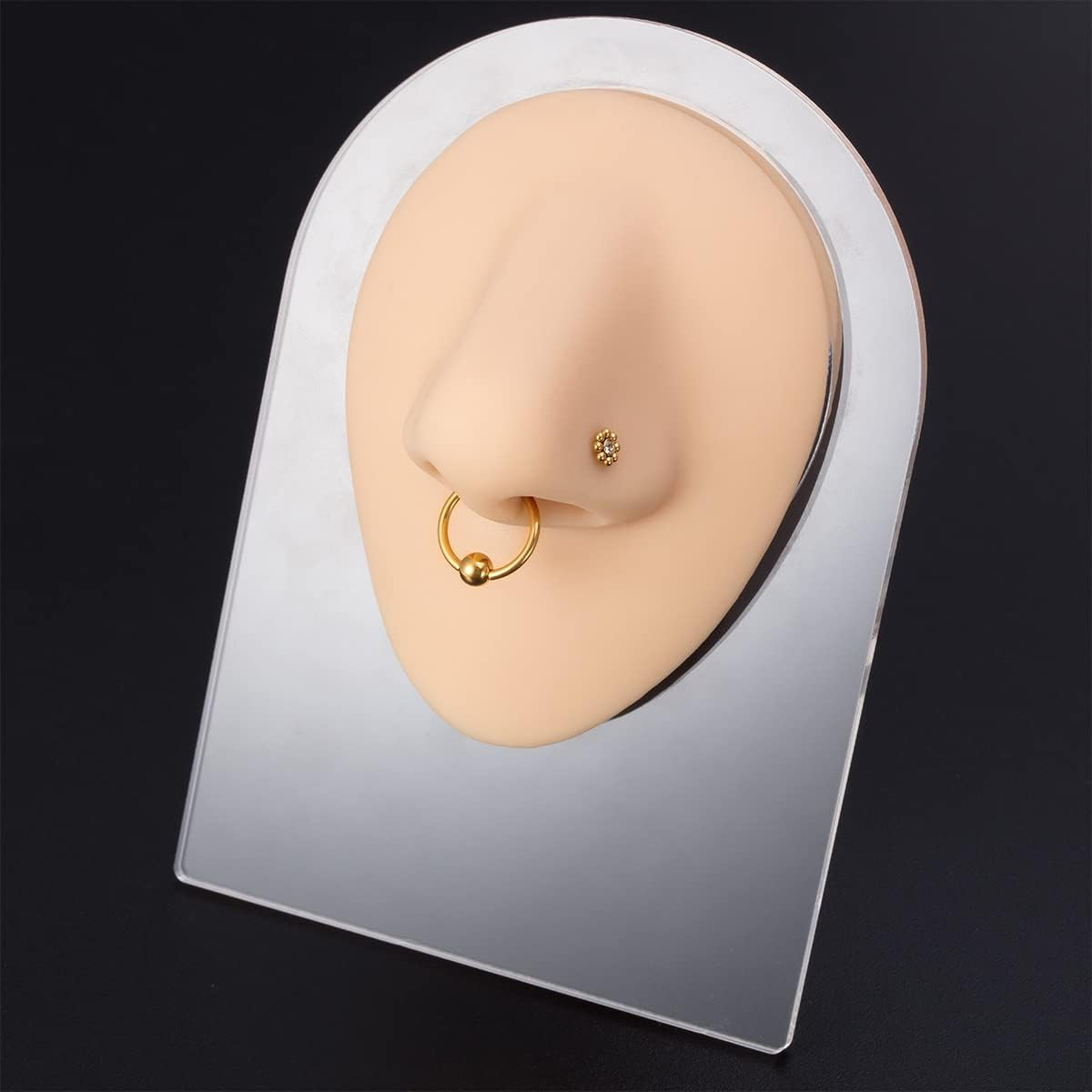 Silicone Piercing Practice Body Parts Displays Set Body Piercing Practice Model