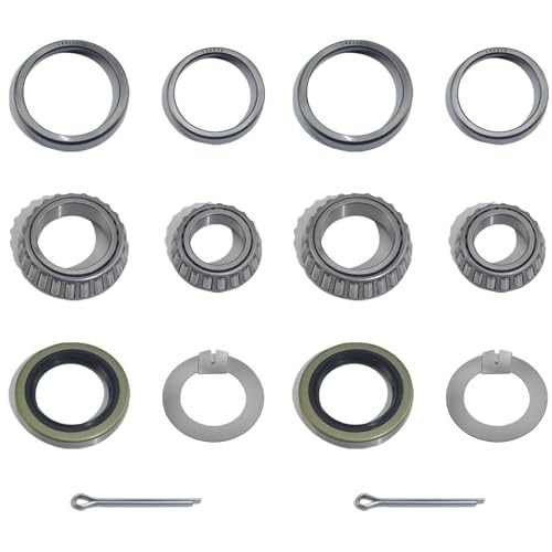 2 Sets 3500 LB Boat Trailer Axle Bearing Kits, L68149 L44649 Bearing Kits,