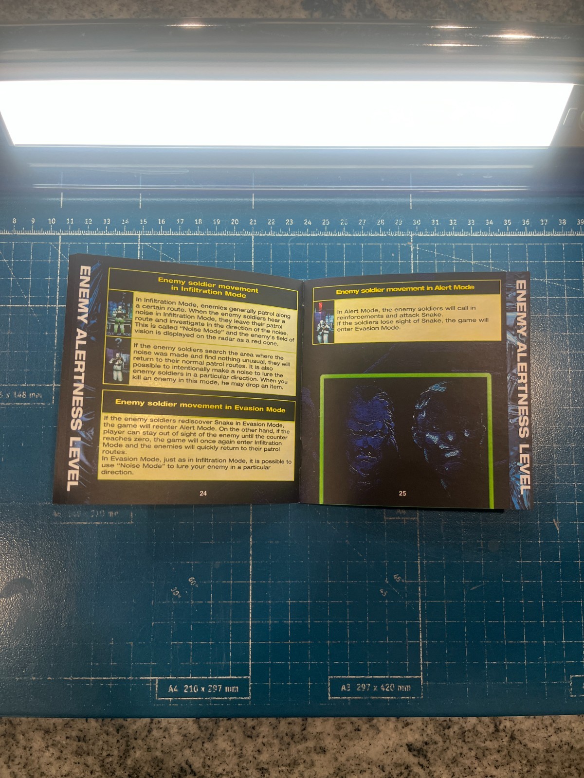 Replacement Manual for - Metal Gear Solid - Sony PS1 Instruction Booklet