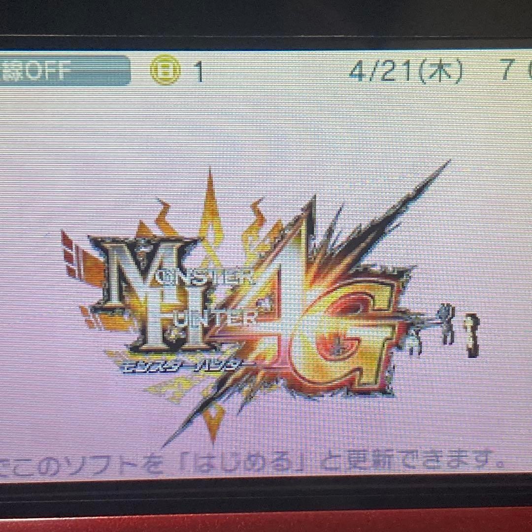 Nintendo 3DS Red Console & Monster Hunter 5 Game software NTSC-J Tested