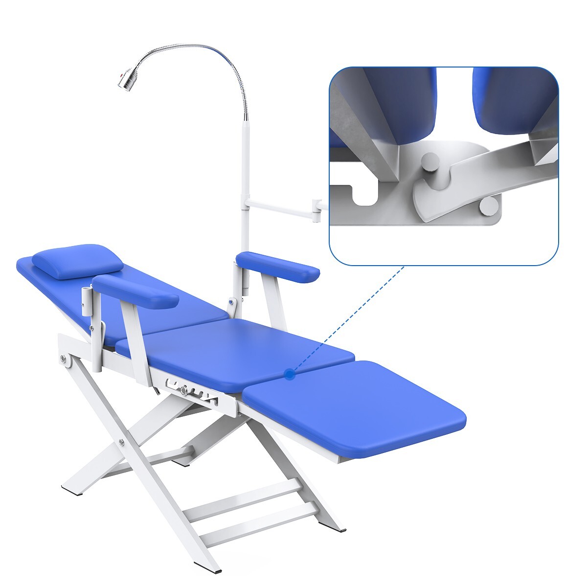 Portable Dental Delivery Unit Air Compressor Syringe Suction/ Dental Exam Chair