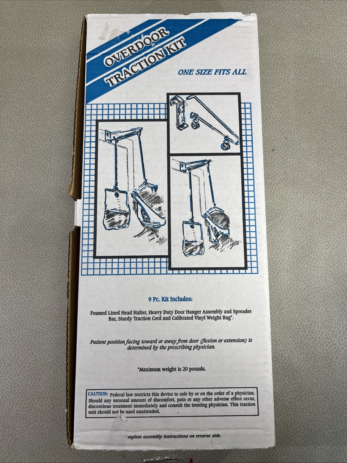 Freeman Overdoor Traction Kit. One Size Fits All. 9 Pc. New.