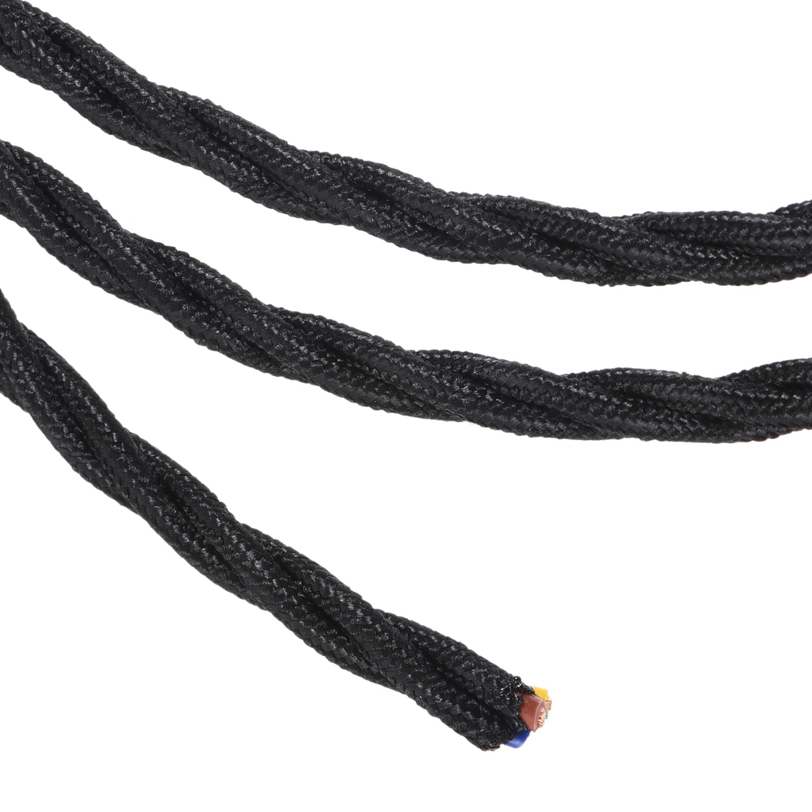 1Pcs Twisted Cloth Covered Electrical Wire 3 Core 18AWG 5M