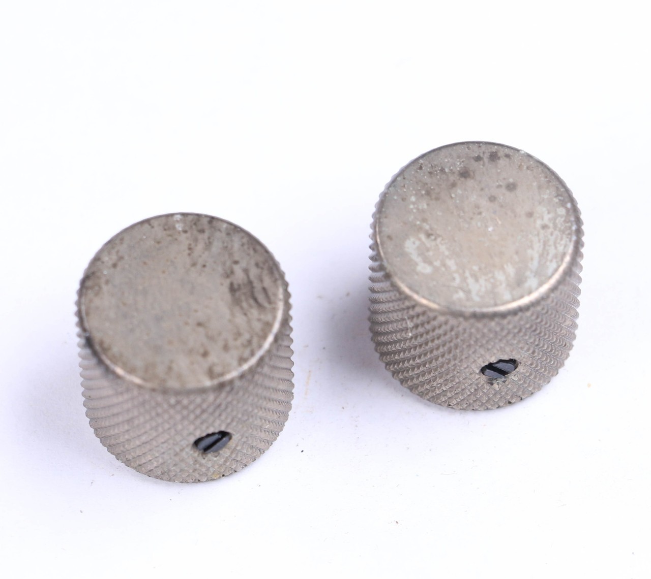 AGP ™ - Aged Telecaster ® Relic Barrel Flat Top Nickel Knobs Set Screw for
