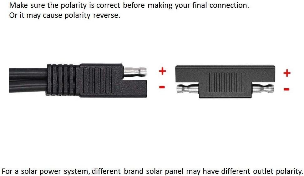 SAE Polarity Reverse Adapter Connectors for SAE to SAE Quick Disconnect Exten...