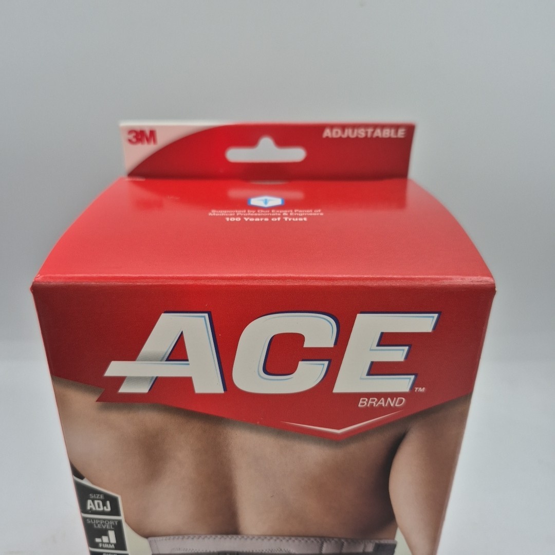 ACE Back Deluxe Stabilizer With Lumbar Support (Gray) One Size Adjustable