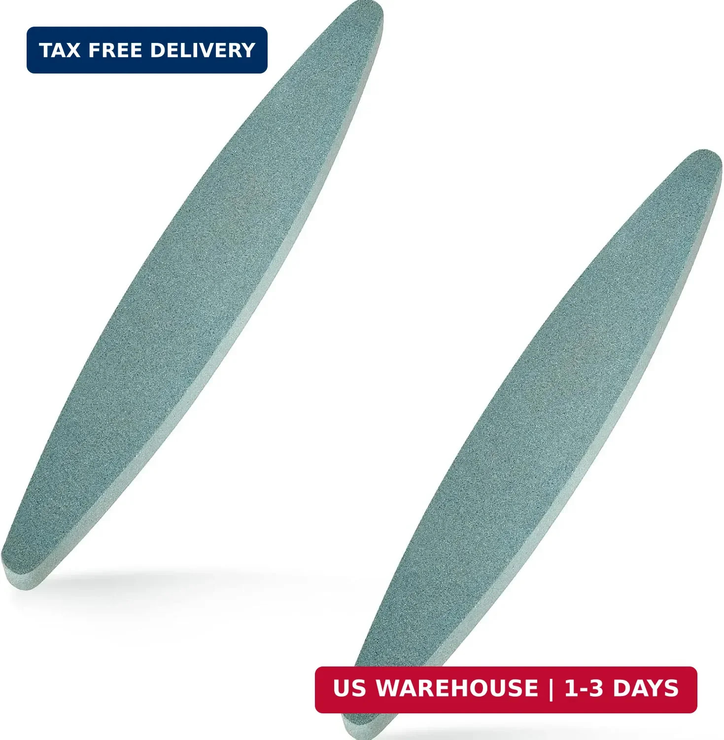2 Pieces Garden Sharpening Stone for Garden Diamond Coated Sharpener Stone Tool,