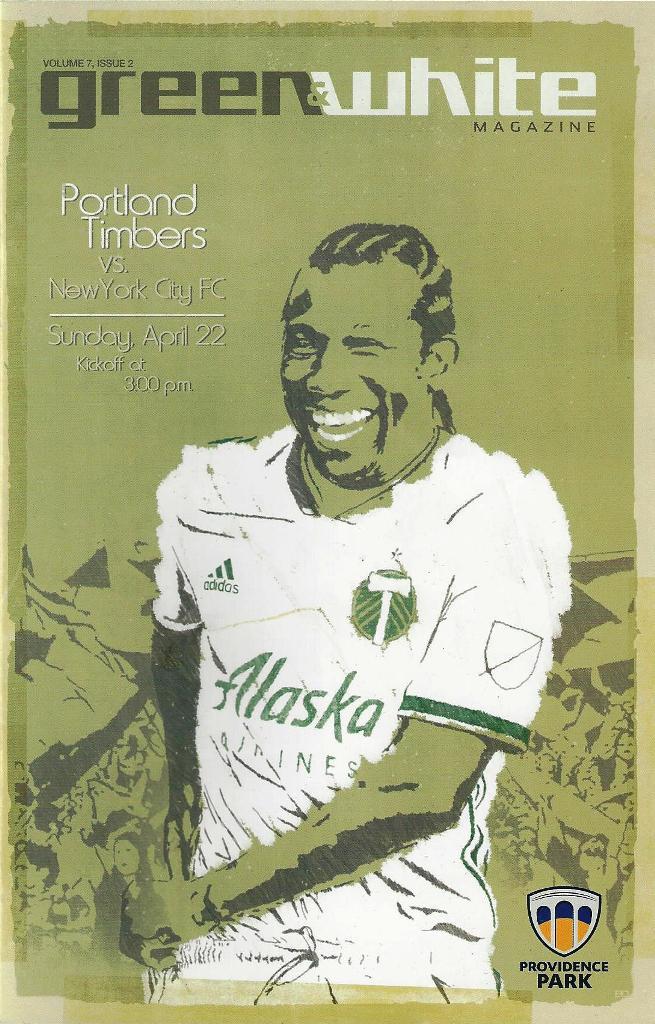 Portland Timbers 'Green & White' MLS Soccer/Football Program Volume 7, Issue 2