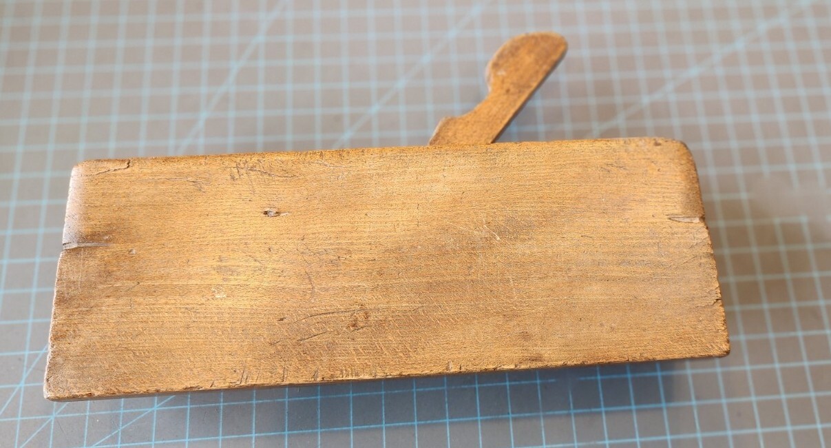 Antique Hall Case & Co. Columbus Ohio Wood Molding Plane - Missing Iron - T