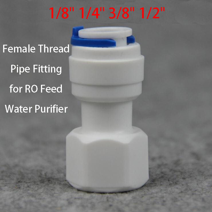 RO Feed Water Purifier Female Thread Pipe Fitting PP Plastic Connector Adapter