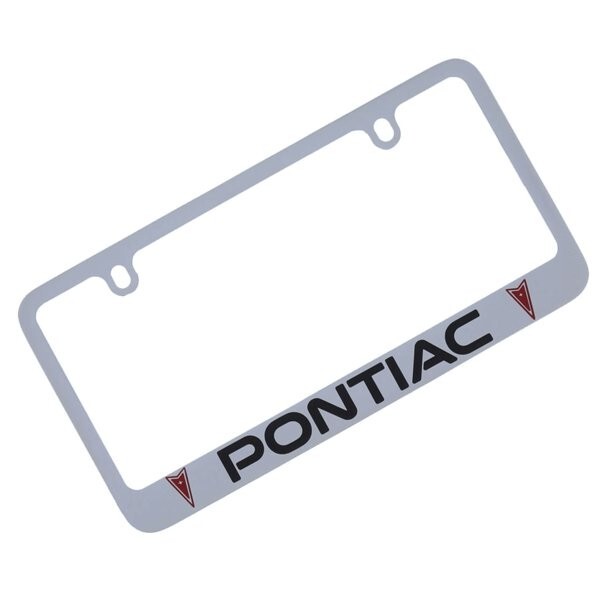 Pontiac chrome plastic License Plate Frame