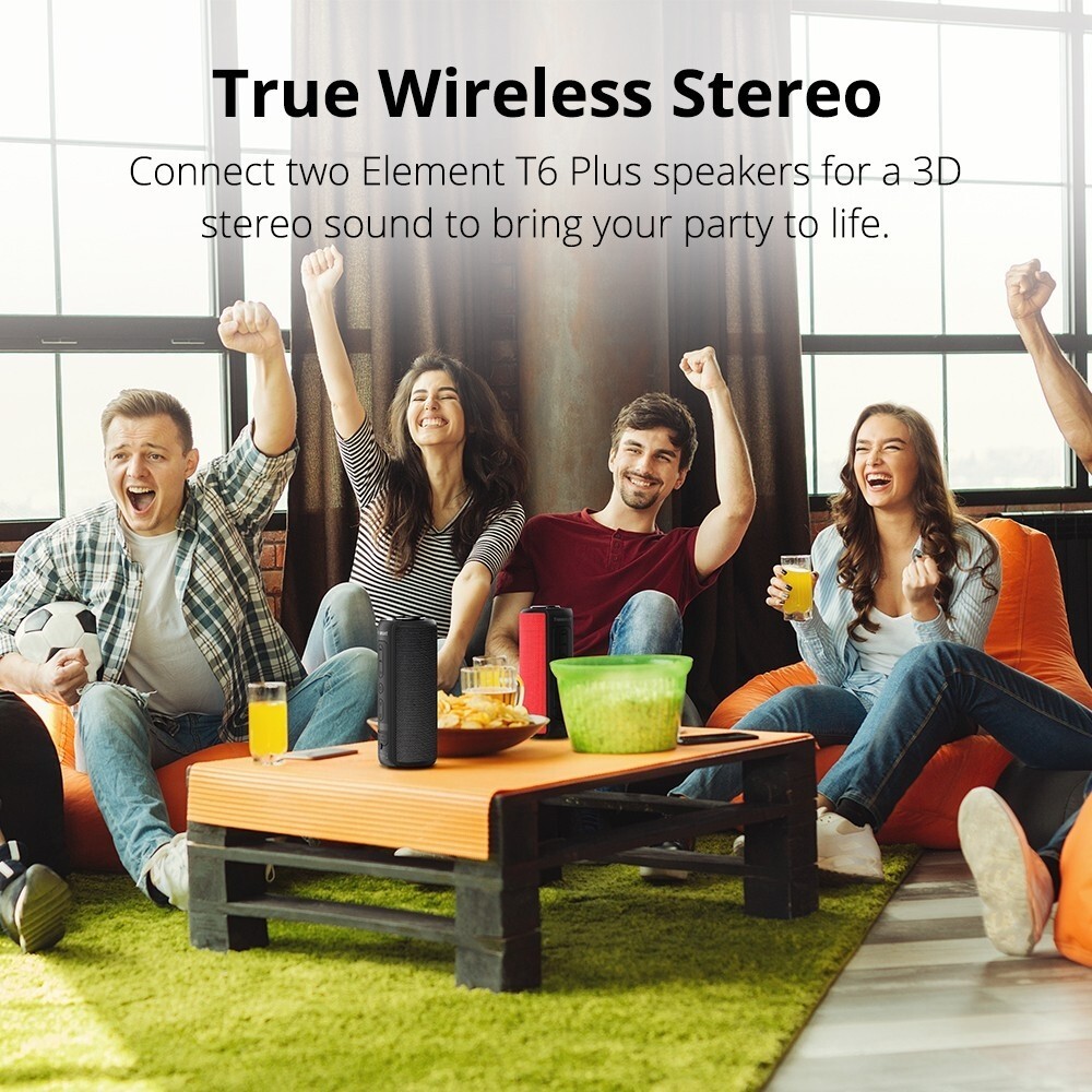 40W bluetooth Speaker Tronsmart Element T6 Plus Waterproof Boombox Power Bank US