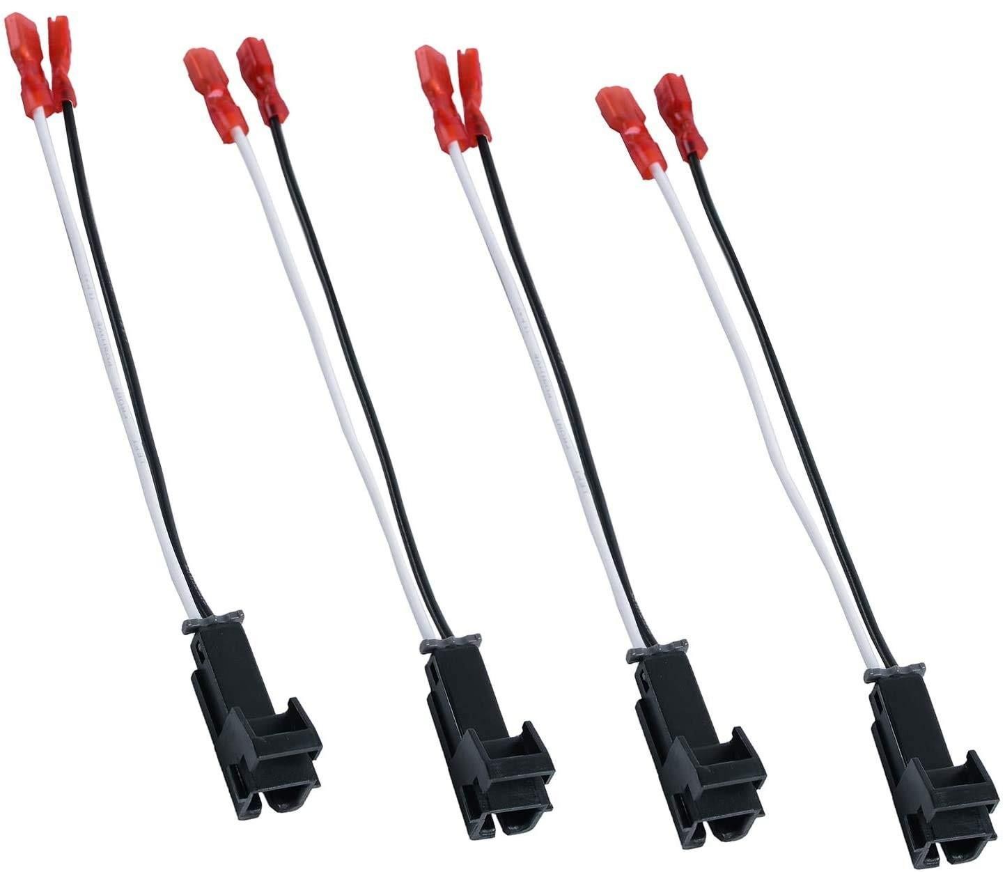 2 Pairs 4 Pack Speaker Harness Adapters for Select Gm Vehicles Total Adapters
