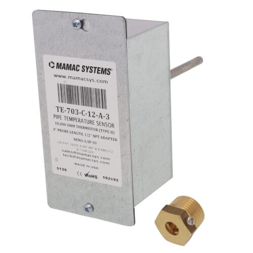 Trane SEN01286 4 Duct Immersion Temp Sensor