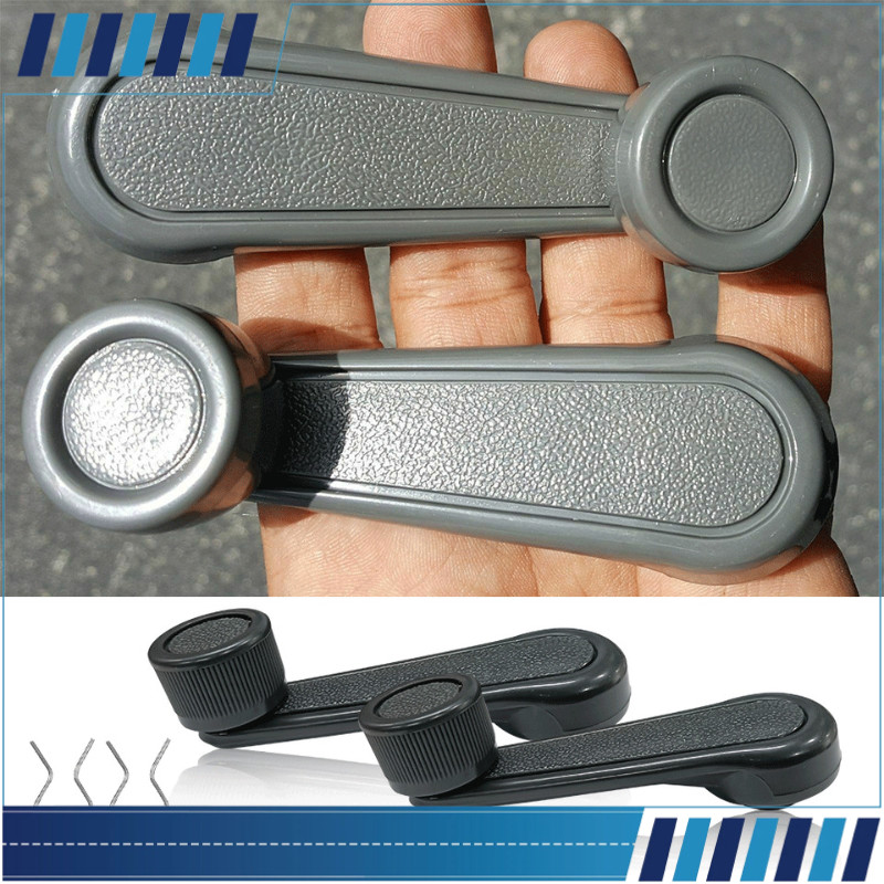 2 Gray Window Crank Lever Handles Fit Toyota 4Runner Corolla T100 Tacoma Tercel