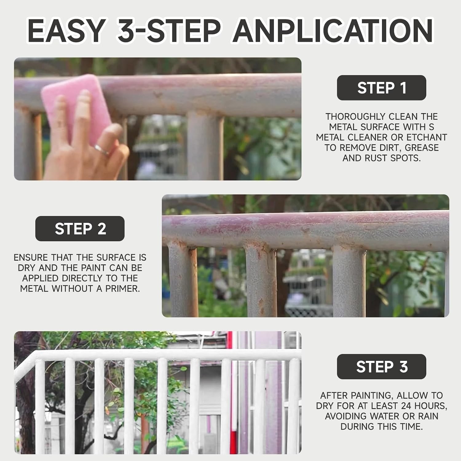 Versatile 2-in-1 Rust Converter & Primer for Metal - 17.5 Oz, Easy Application