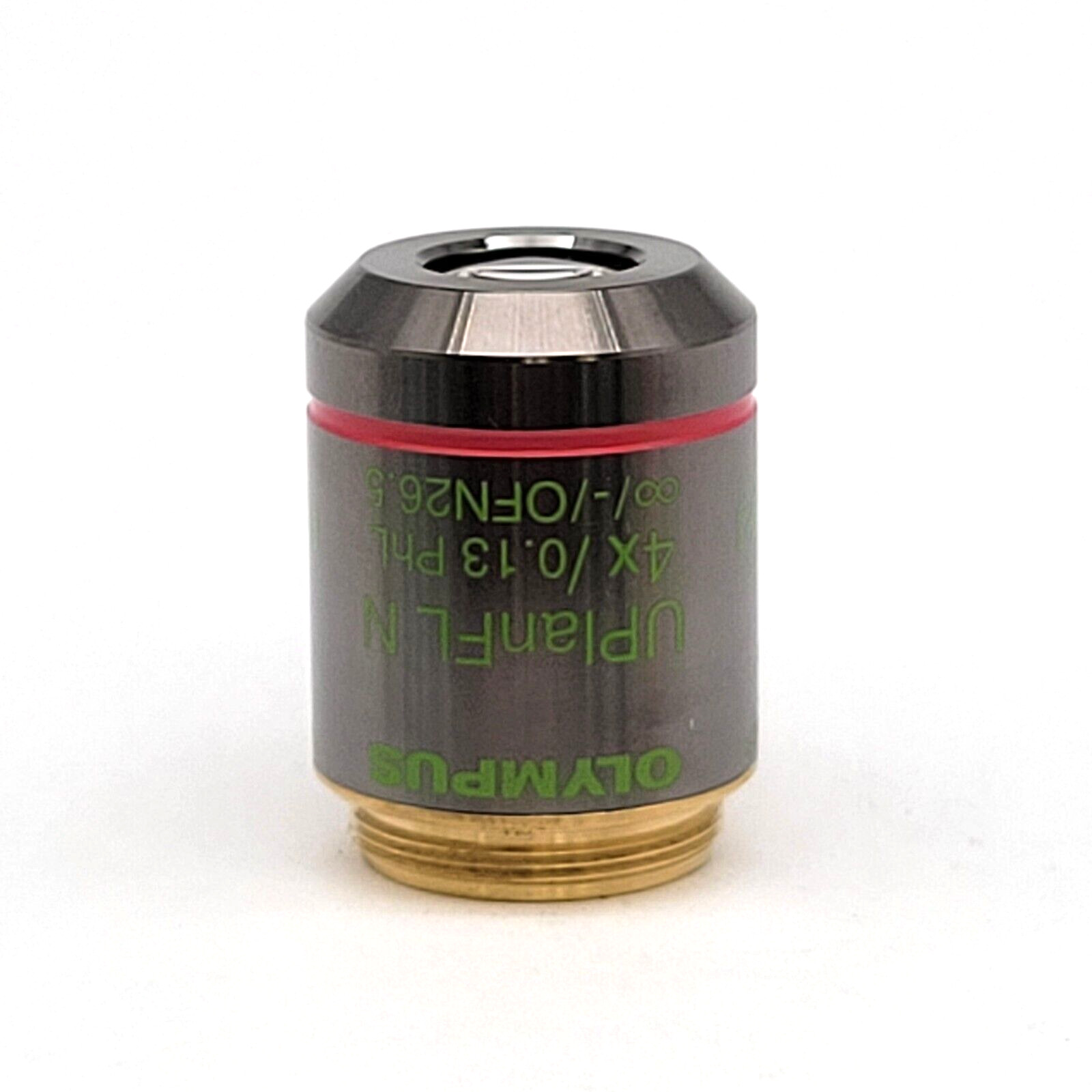 Olympus Microscope Objective UPlanFL N 4x PhL Phase Contrast