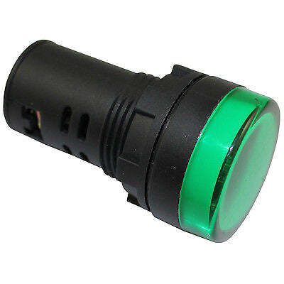 SUNS IL6E-240E-G-Q LED 22mm Green Pilot Light 240V XB7EV03MP 800FD-P3N7