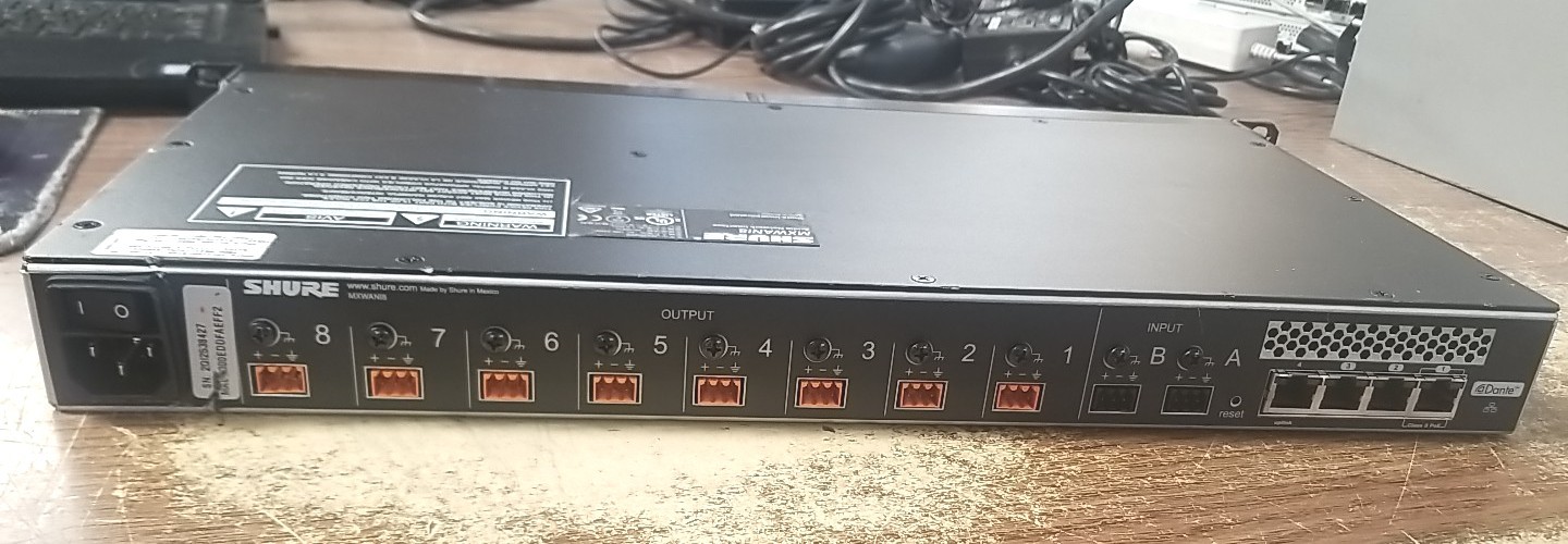 Shure MXWANI8 8-Channels Microflex Wireless Audio Network Interface. *READ⬇️*